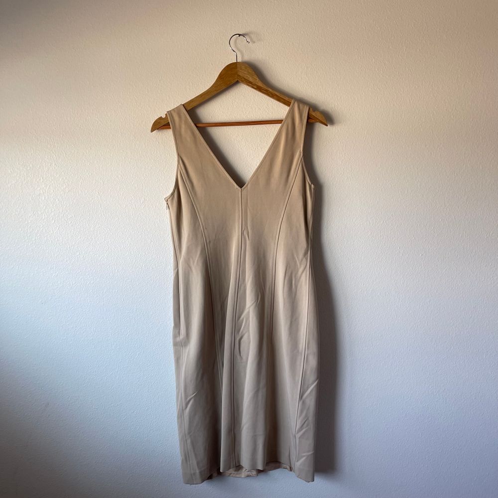 Ralph Lauren Black Label Nude Taupe Sheath Sleeveless Dress - Picture 6 of 8